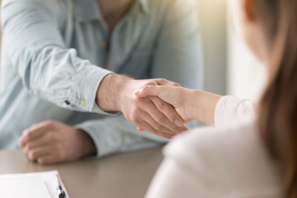 Shaking Hands With an Agent