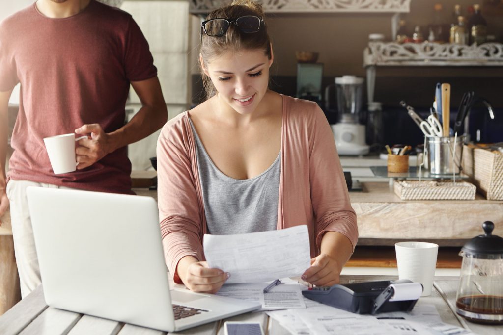 Woman Reviewing Bank Stress Test Results