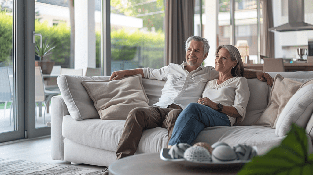 Contemplative Couple Thinking About Downsizing