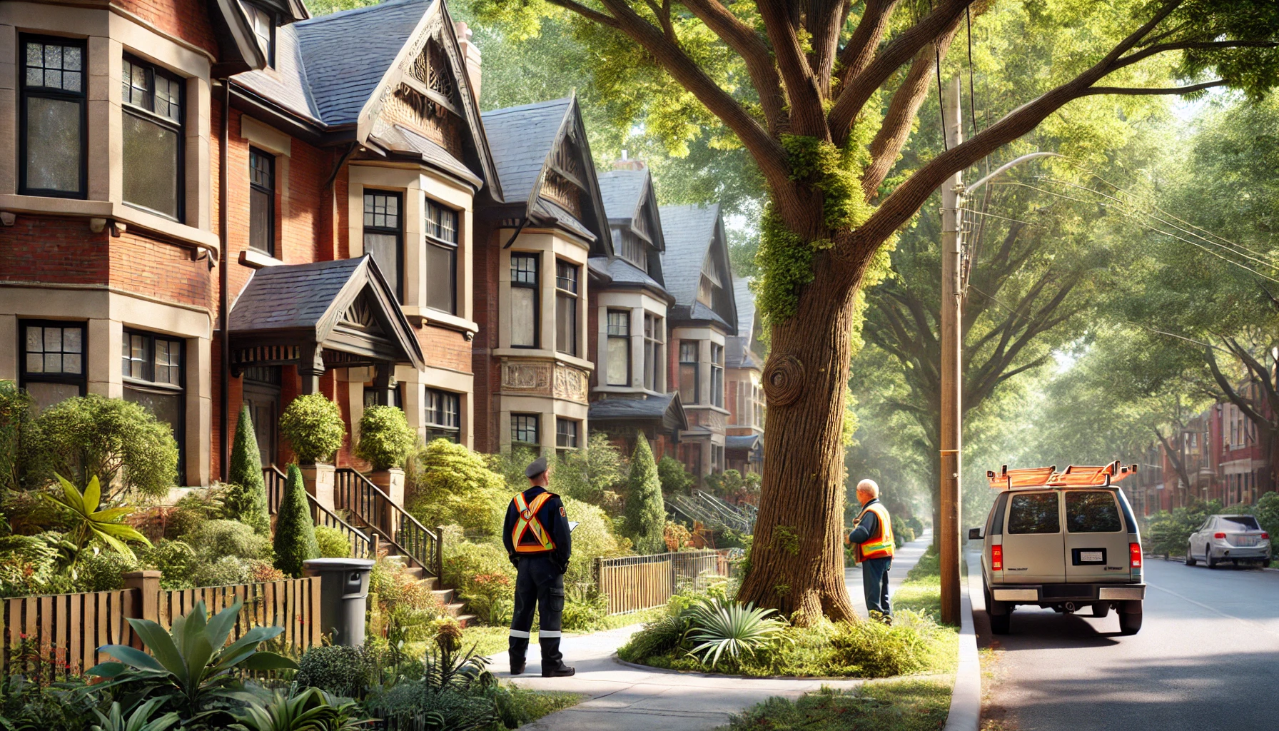 Arborist Looking at a Tree