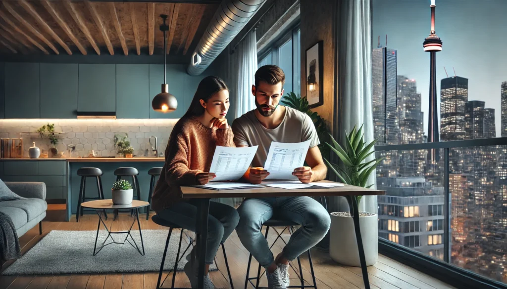 Couple Looking at Mortgage Term Reduction