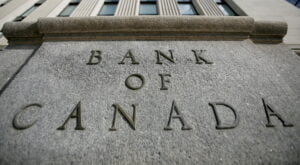 FILE PHOTO: A sign is pictured outside the Bank of Canada building in Ottawa