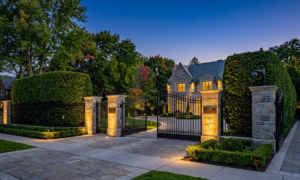 Luxury estate entrance impacted by the Toronto mansion tax 2026