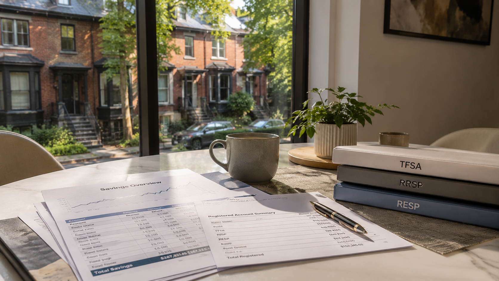 Young Toronto couple planning a down payment using FHSA and Home Buyers Plan savings