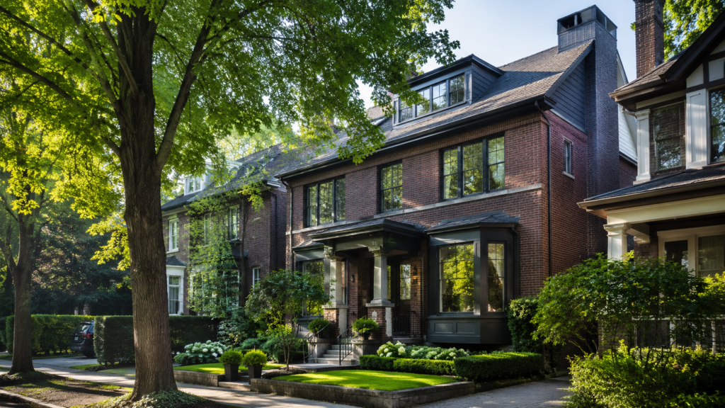Tree-lined Toronto residential street reflecting June 2026 GTA home sales and listing trends