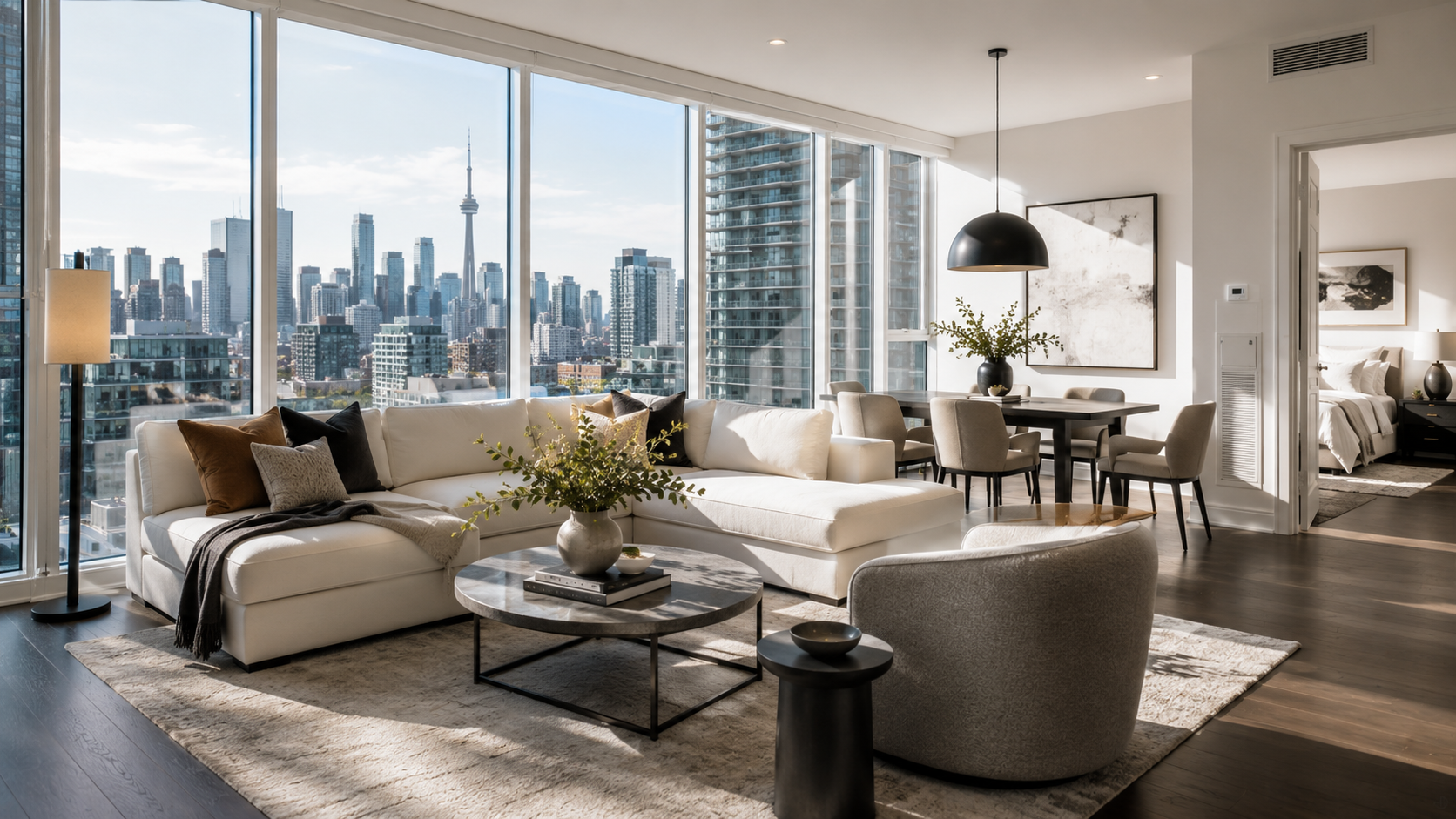 Toronto condo buyers July 2026 in a modern downtown resale apartment